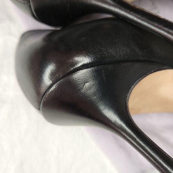 JIMMY CHOO black leather high heels - Picture 13 of 15